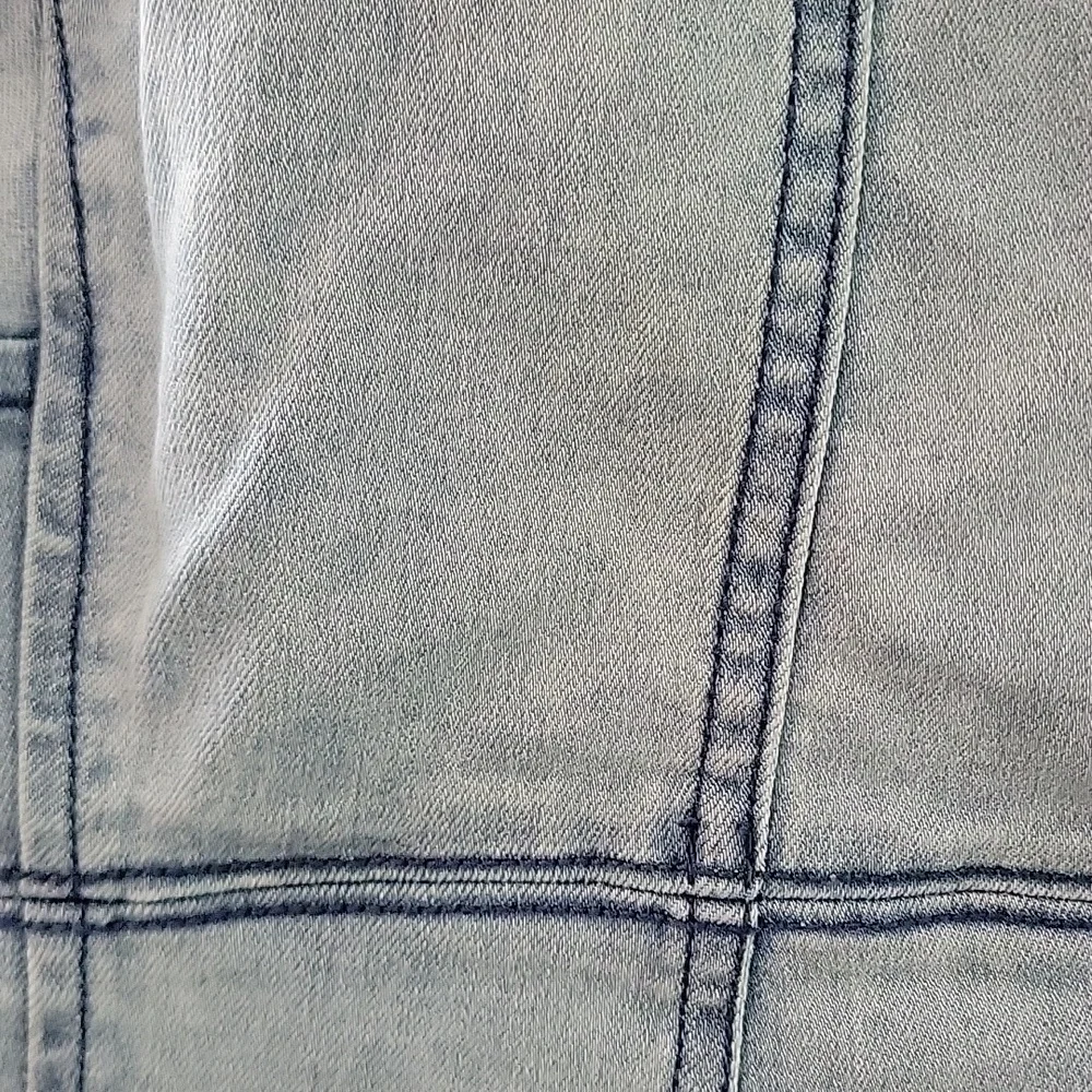 Free People Light Blue Denim Chambray Seamed Fit And Flare Skater Alex Dress - 6 - Picture 10 of 11